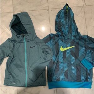 Boys Nike dri-fit and therma-fit hoodies